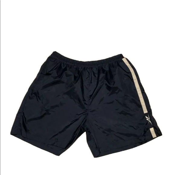 Sz XL VTG NAVY Reebok Swim Trunks  Mesh Lined With Pockets - Picture 2 of 4